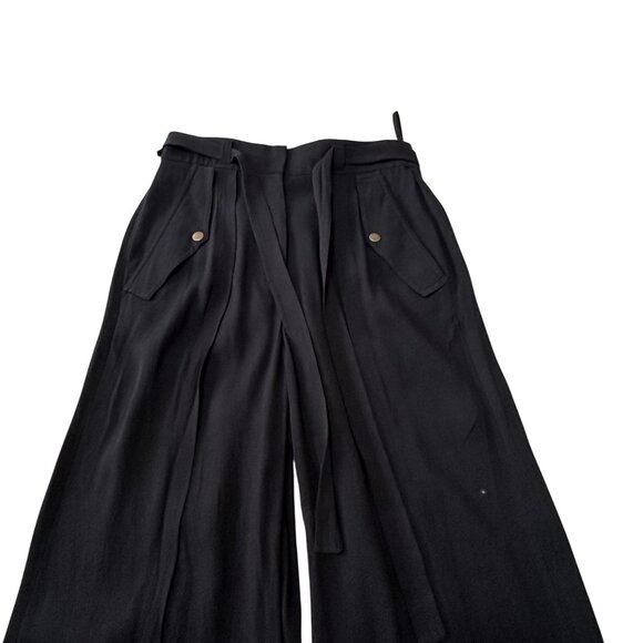 Ulla Johnson Alandra Wide Leg Pants Raven Black Size 4 NWT $425 - Picture 8 of 16